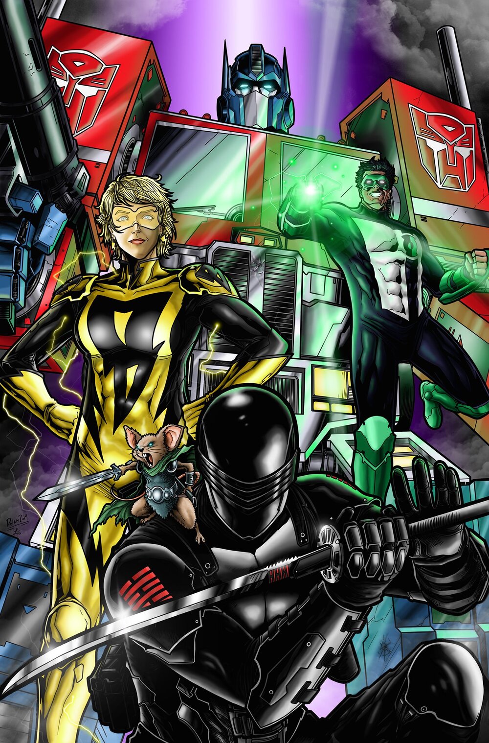  The poster Zack and the Unlikely Heroes crew did for our 2014 Free Comic Book Day. 