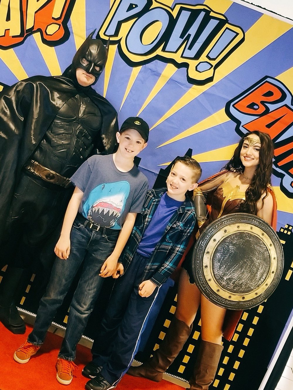 Partying With Batman And Wonder Woman